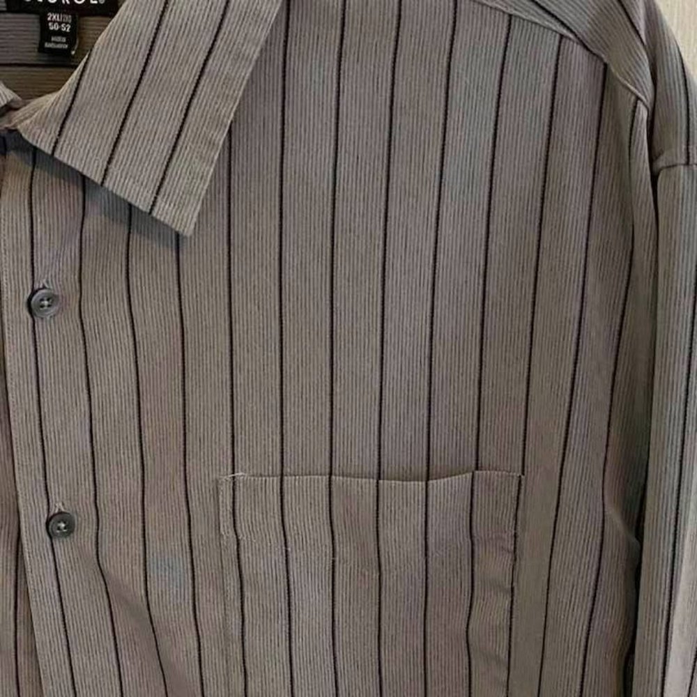 George Button Up Shirt Mens 2XL 50-52 Long Sleeve